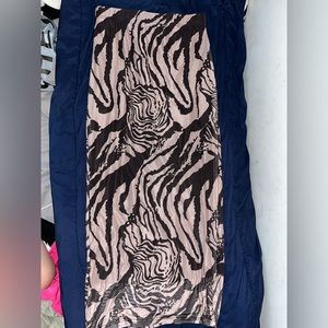 Printed maxi length skirt